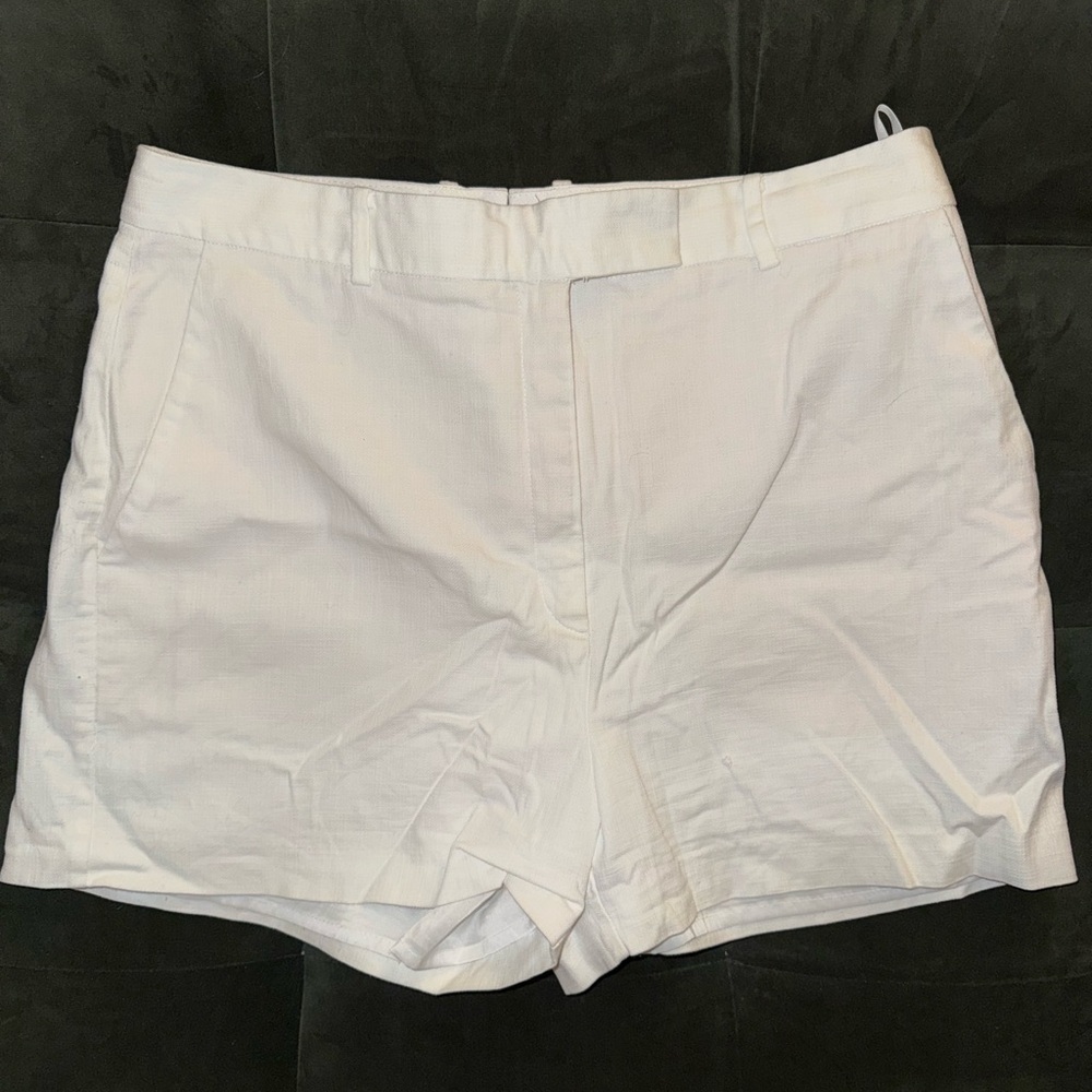 Babaton White Tailored High-Rise Shorts